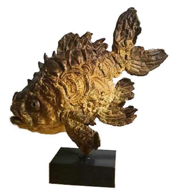 Pieter Vanden Daele Bronze Fisch „Valerius“ in Rosenheim